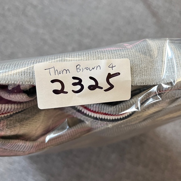 Thom Browne Embroidered Koi Chrysanthemum Sweatshirt - Men's Size 4 - Gray - Picture 15 of 15